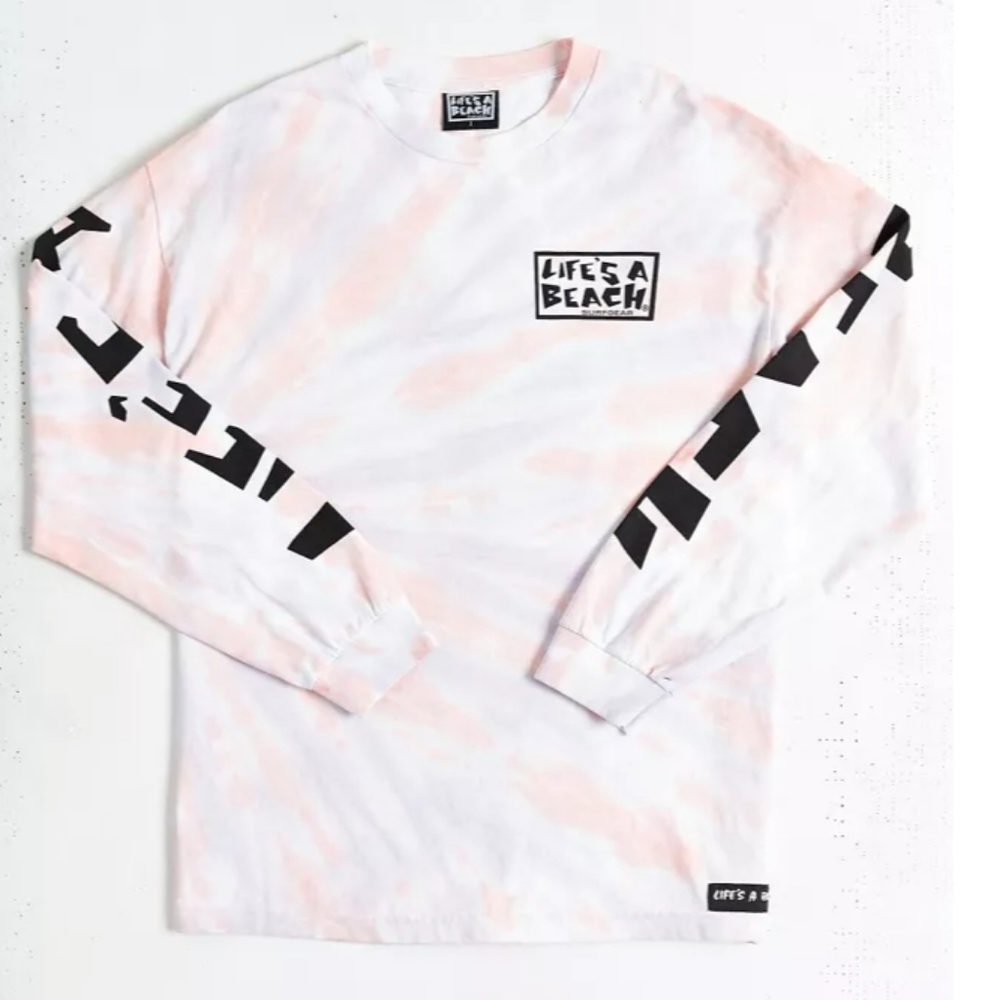 Life's A Beach Tie-Dye Long-Sleeve Tee - Picture 2 of 5